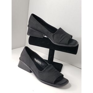 Vintage - Black Peek a Boo Pump by Hush Puppies